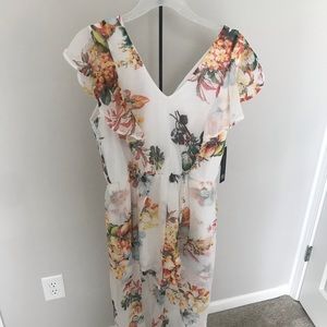 Floral- Dress with shorts